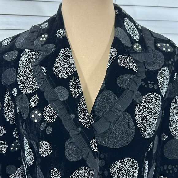 Chico's Blazer Size 1 (8) Evening Jacket Cocktail NWOT Embellished - Picture 3 of 13